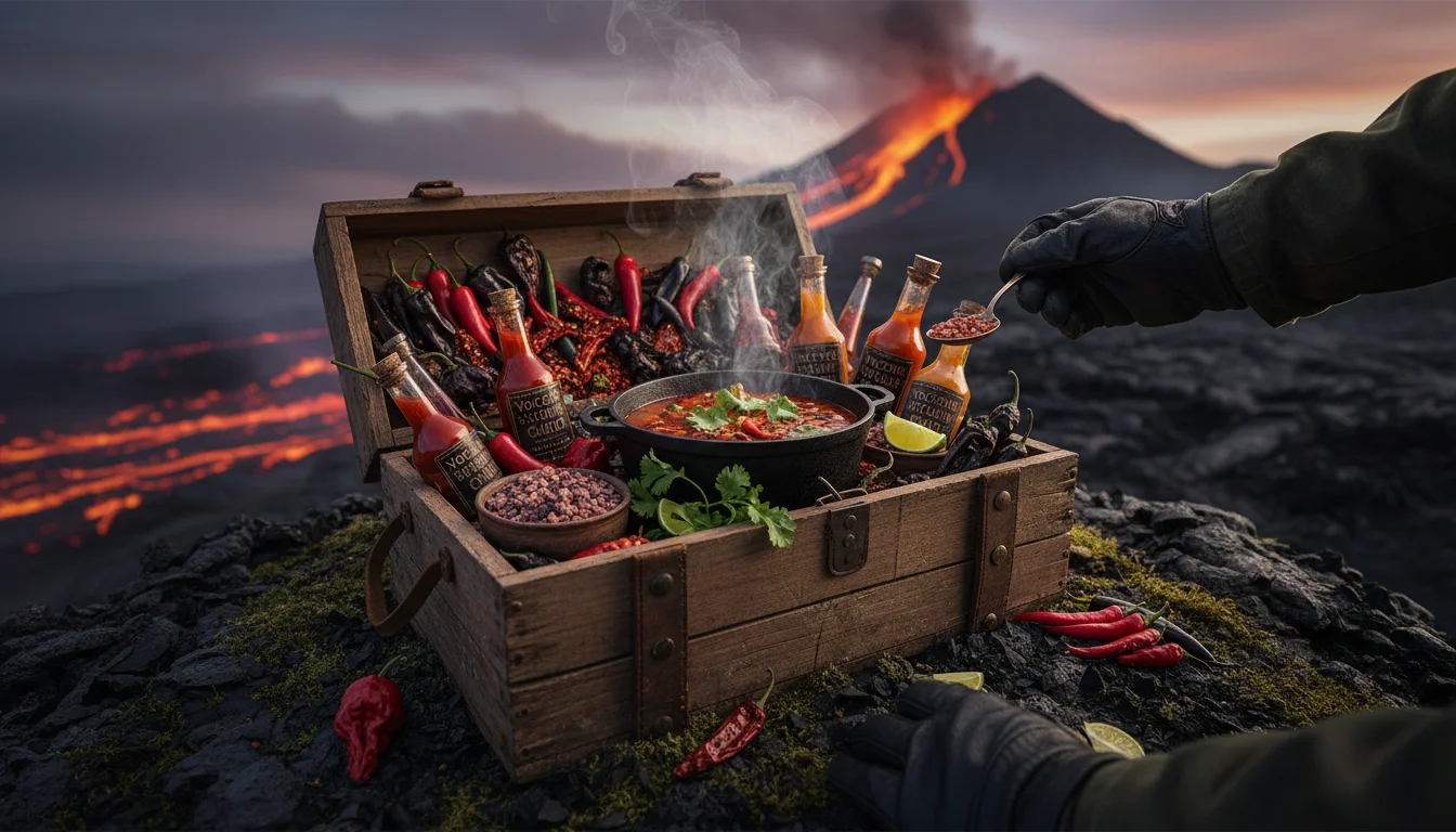 Volcanic Chili Bold - Spicy - Volcanic Chili Inferno Bold Flavor Expedition - Unleash intense heat - Gemini Auto Post